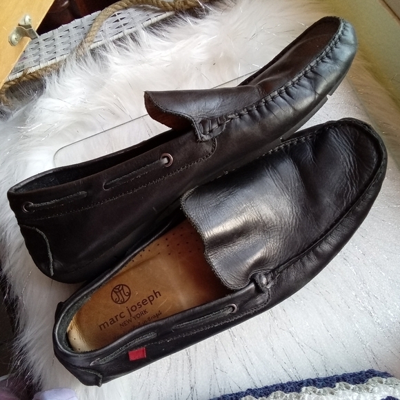 Marc Joseph Slip-on Black Leather Shoes Made in Brazil Men Size 11.5 main image 9